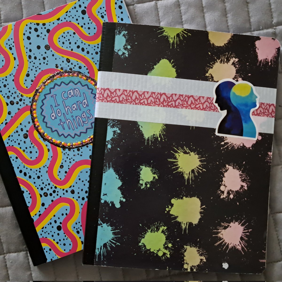 Another #therapyjournal filled and filed, and another #journal waiting to be vomited into. Pretty good way to start #mentalhealthawarenessmonth 
#journalingismytherapy #therapyjournaling #therapy #writingtherapy   #mentalhealthwarrior #mentalhealthissues #mentalhealthawareness