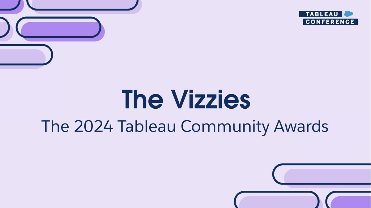 Congratulations to the #Vizzie Award winners—awards for the community, by the community. #Data24💜