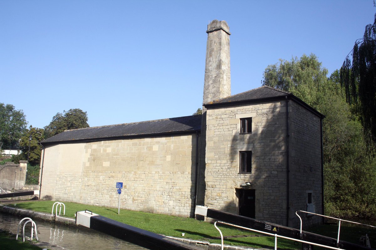 Bath. Thimble Mill Pumping Station. Late C18 early C19 former engine house on Kennet and Avon Canal. Photo: 09.09.2023. #Bath #PumpingStation #EngineHouse #industrial