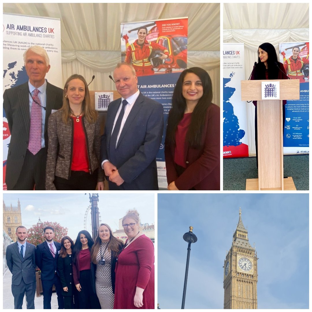 Fantastic day @AirAmbulancesUK Parliamentary Reception hosted by @PeteWishart at the House of Commons. Great to hear from Minister of State in the Department of Health and Social Care @Helen_Whately Thank you to Niky Crooks for sharing her daughter Jasmine's story @GWAAC 🚁💚