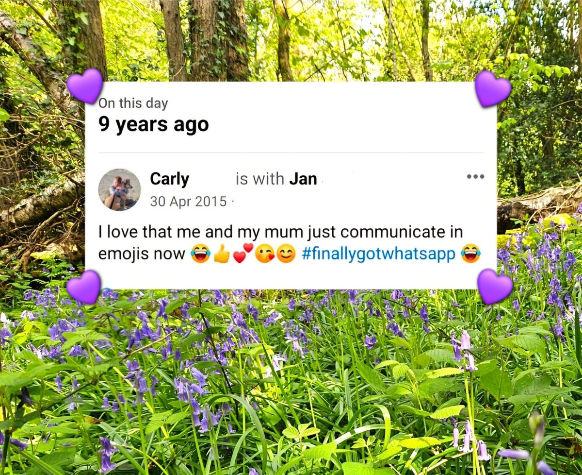 Today is the start of #StrokeAwarenessMonth 💜 Each day in May we're going to share the most important items, tools & things we've done to help mum in her #StrokeRecovery 9yrs ago today we got mum on WhatsApp💚total game changer! Emojis have aided our communication so much!🥳💐