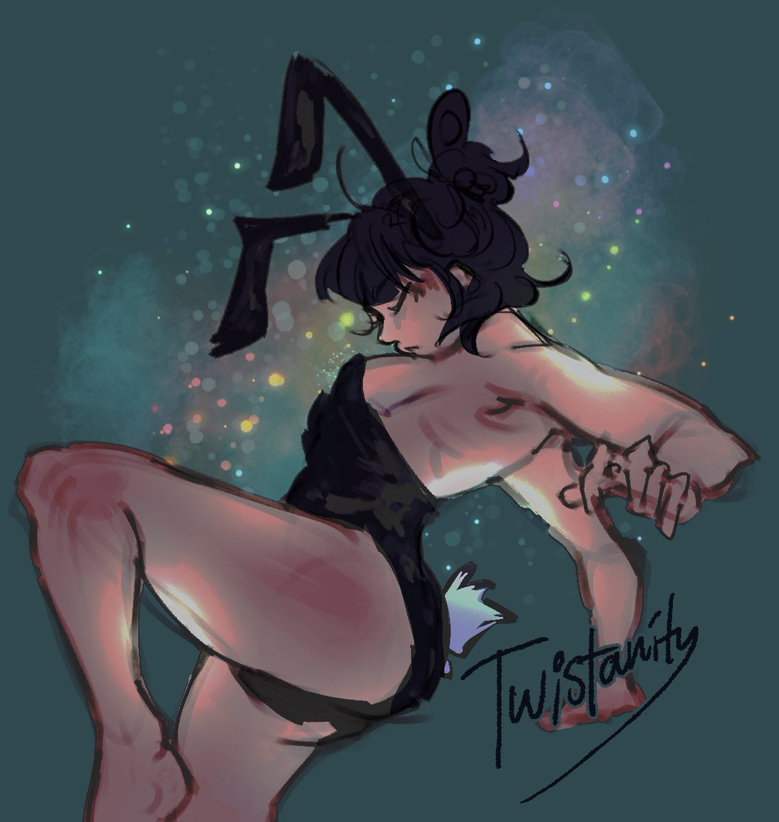 Silly little quick bunny piece #playboy #digitalart