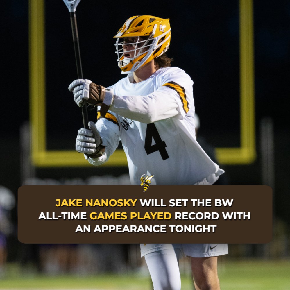 The all-time leading scorer is one game away from notching another all-time record! #GritWearsGold | @bw_mlax