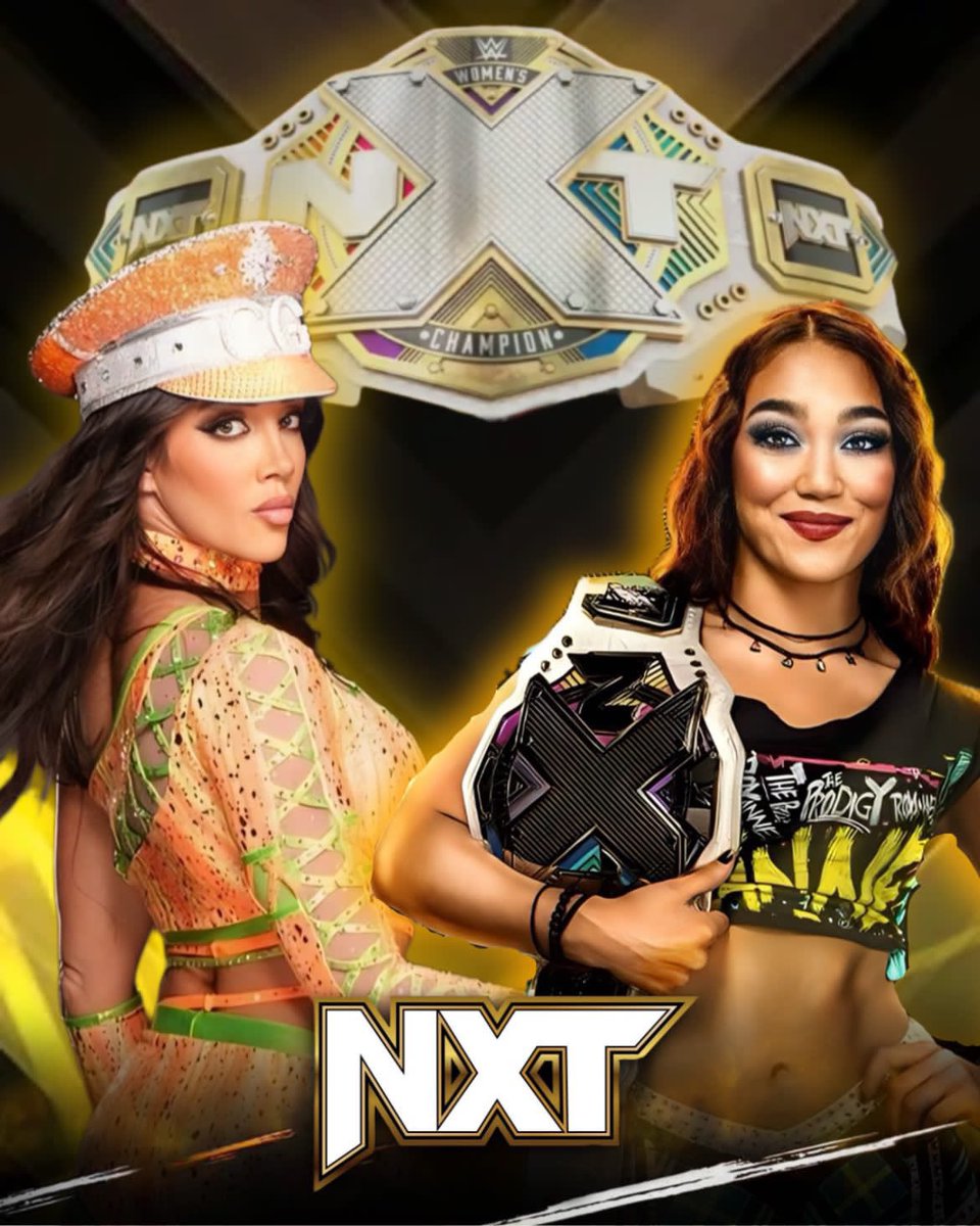 Picture this: ME in my most gorg set of gear, glistening from the hard work I’ve put in, holding the @WWENXT championship above my perfectly coiffed head.
