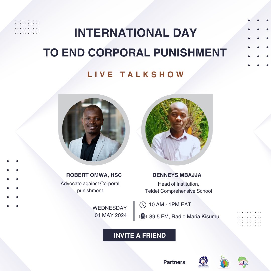Let's join hands and work towards ending violence against children today. #EndCorporalPunishment