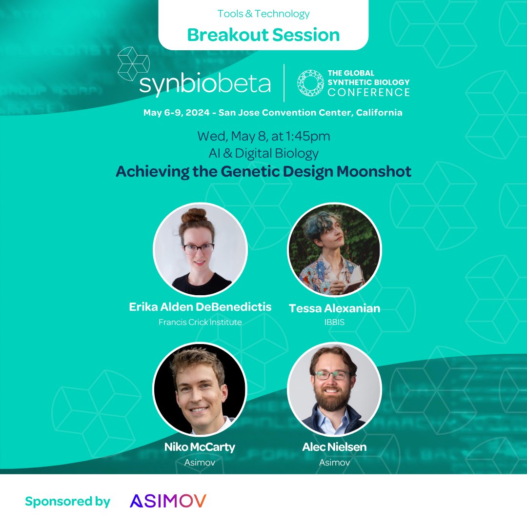 A dream of synthetic biology is to move from an iterative framework of 'design-built-test-learn' to one of simply 'design-build-work'. What will it actually take to achieve this vision? Register now for #SynBioBeta2024: synbiobeta.com/events/synbiob…