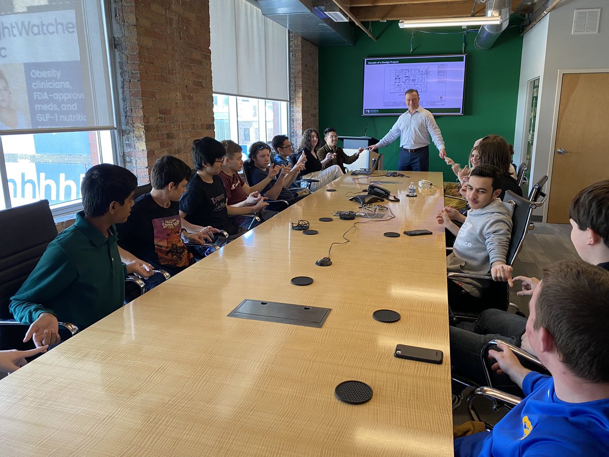 CAD and Engineering students enjoyed a beautiful day downtown with Terra Engineering! They got to tour the offices, see their projects, and learned a lot about careers in civil, structural, landscape, and site design! <a href="/SandburgHS/">Carl Sandburg H.S.</a>