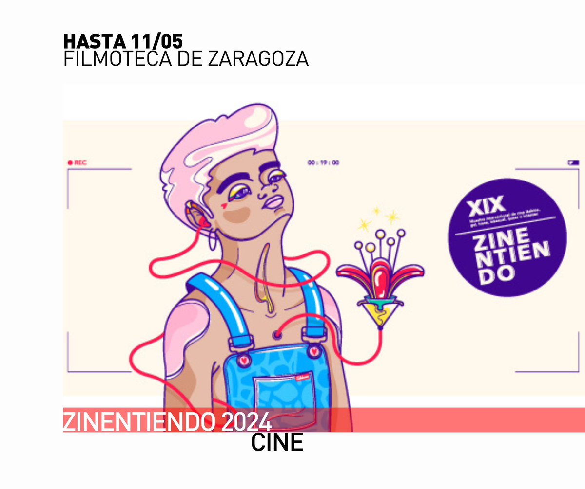 Hasta el 11/05 no te pierdas una nueva edición de @Zinentiendo 🎬. En la Muestra Internacional de Cine LGTBQI se proyectarán 34 trabajos, entre largometrajes (11), documentales (4) y cortometrajes (19). 📅 Hasta 11/05 en la Filmoteca de Zaragoza. 👉 bit.ly/4bgR4hO…