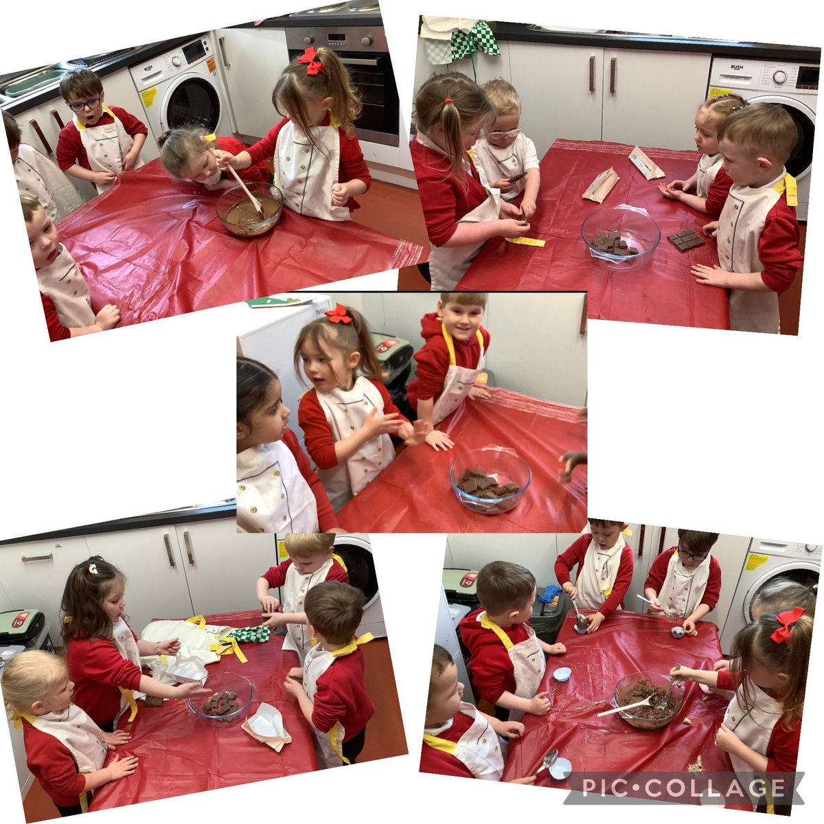 Following our forest Friday sessions, nursery have continued with their bird theme and made bird nests using chocolate and shredded wheat! Tomorrow we will add marshmallow eggs! Yummy! ☺️🪶🪹🦉@NantYParcSchool