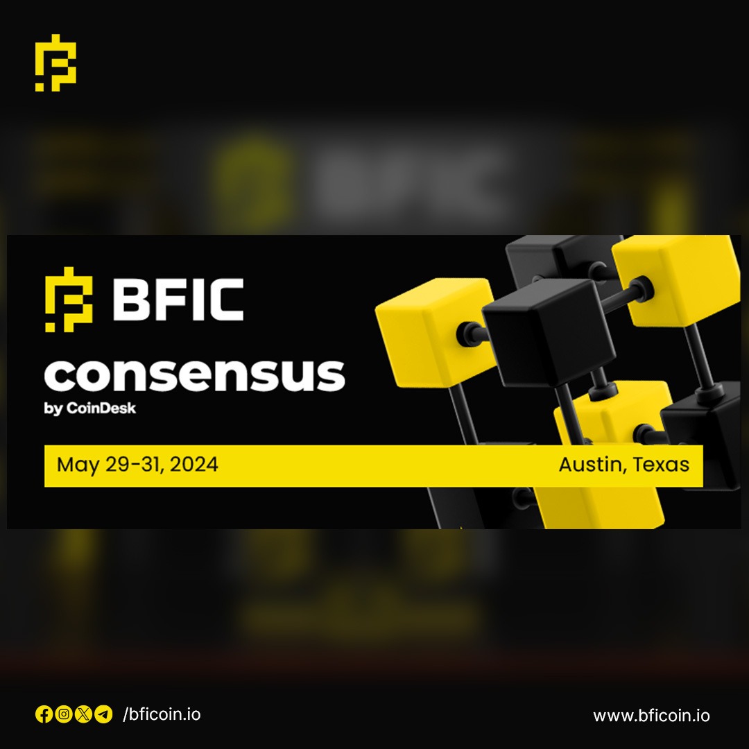 Amazing News for the BFIC Community,
It's time to go to the USA!

BFIC is a proud sponsor of Consensus by Coindesk, happening from May 29th to 31st
Get ready to witness the BFIC boom in the heart of Austin,Texas

#BFIC #BFICCoin #Blockchainfoundationforinnovationandcollabration