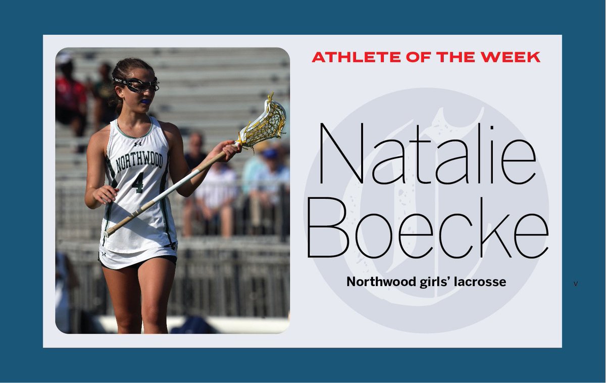 Congrats to Natalie Boecke from the Northwood girls’ lacrosse team for earning athlete of the week honors! Read about her accomplishments from last week and this season ⬇️ @ChargerAthletes