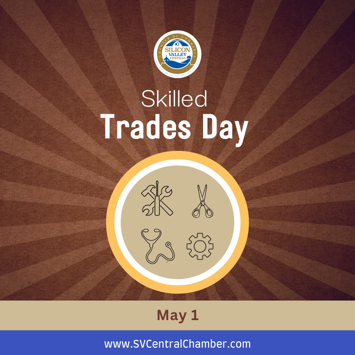 Celebrating workers, the backbone of our #economy, on #InternationalWorkersDay & #SkilledTradesDay, as we recognize the role of #globaltrade & #economicgrowth in creating prosperity for all. 
Read 𝟮𝟭 𝗦𝗸𝗶𝗹𝗹𝗲𝗱 𝗧𝗿𝗮𝗱𝗲 𝗝𝗼𝗯𝘀 𝗶𝗻 𝗗𝗲𝗺𝗮𝗻𝗱: tinyurl.com/SVCCC-Trades