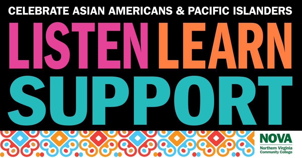 May is #AAPIHeritageMonth! Let us listen, learn, and support as we celebrate the rich history, culture, and achievements of Asian Americans and Pacific Islanders.