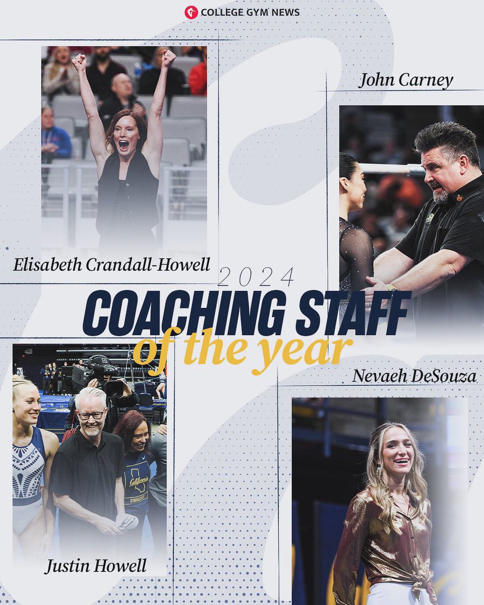 Our Staff >>> Congratulations to our leaders on being named Coaching Staff of the Year by @collegegymnews_! #GoBears 🐻 | #OneDayBetter