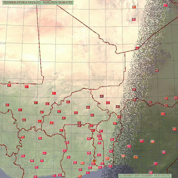 EXTRAORDINARY HEAT WAVE IN AFRICA 47C in Niger Widespread Records 44.6 Navrongo GHANA HOTTEST DAY IN HISTORY MONTHLY RECORDS 46.4 Birni Nkonni NIGER 43.4 Po BURKINA FASO 39.1 Khorogo IVORY COAST etc