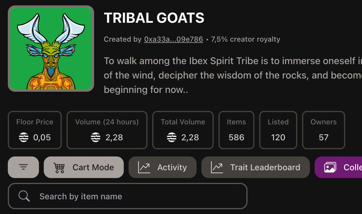 Hey #aptosnfts
A scam account is copying us.
topaz marked them with the scammer badge.
Please be careful.
No creator gets 75% royalty, remember that!
⚠️please RT!!

🚫scammer: topaz.so/collection/TRI…
✅ORIGINAL TRIBAL GOATS: topaz.so/collection/TRI…

#Aptos #aptosnft