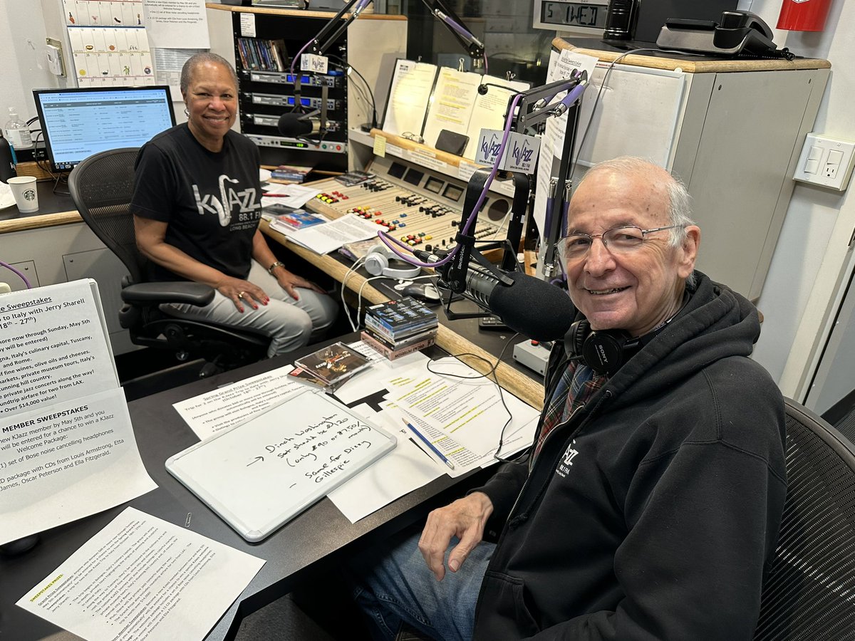 Rhonda Hamilton and Nick Tyler are busy in studio asking for your help to keep jazz, Latin jazz and blues alive on 88.1 FM! Do your part when you call 800-767–3688 or visit jazzandblues.org.