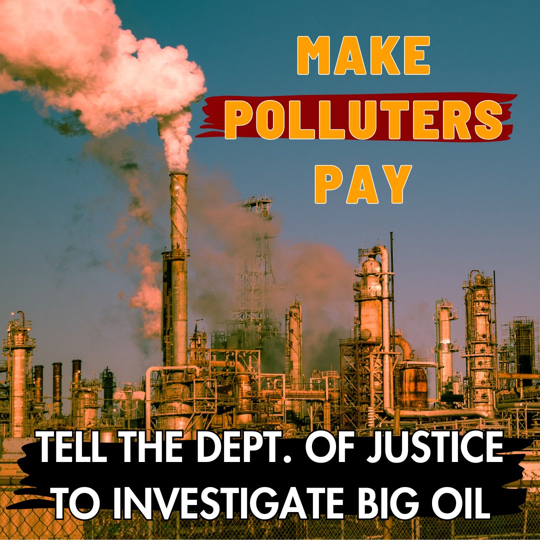 Just as Big Tobacco was held liable for lying about the harms of smoking, Big Oil must be made to pay for the damage they have knowingly caused to our climate and communities. It is time to #MakePollutersPay and accelerate a just transition to clean energy.…