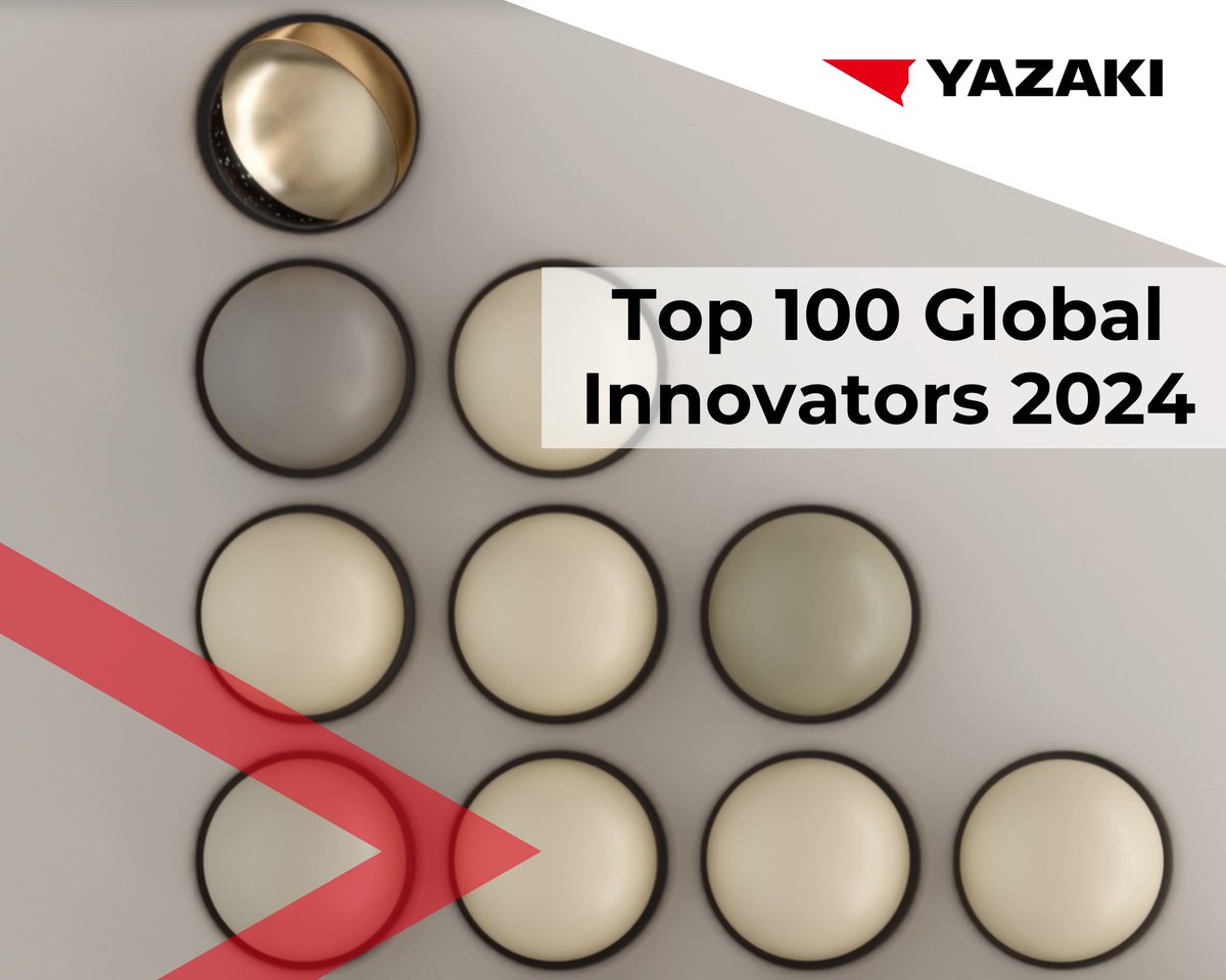 YAZAKI: A Top 100 Global Innovator 🌟 Yazaki Corporation has been honored as one of the Top 100 Global Innovators 2024 by Clarivate, highlighting the company’s commitment to intellectual property and innovation. Join us in celebrating this remarkable achievement! 🎉