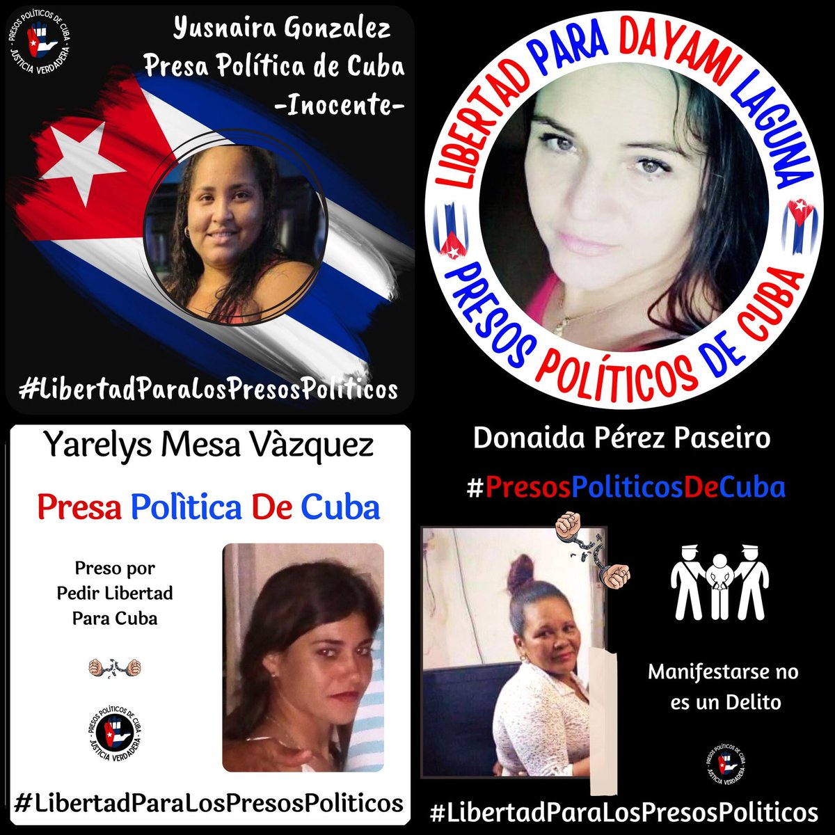 #Twittazo por la Libertad de los #PresosDeCastro. No dejemos de alzar nuestras voces hasta que se haga Justicia Verdadera. 
.
.
.
#HastaQueSeanLibres
#PresosPoliticosDeCuba
#LibertadParaLosPresosPoliticos