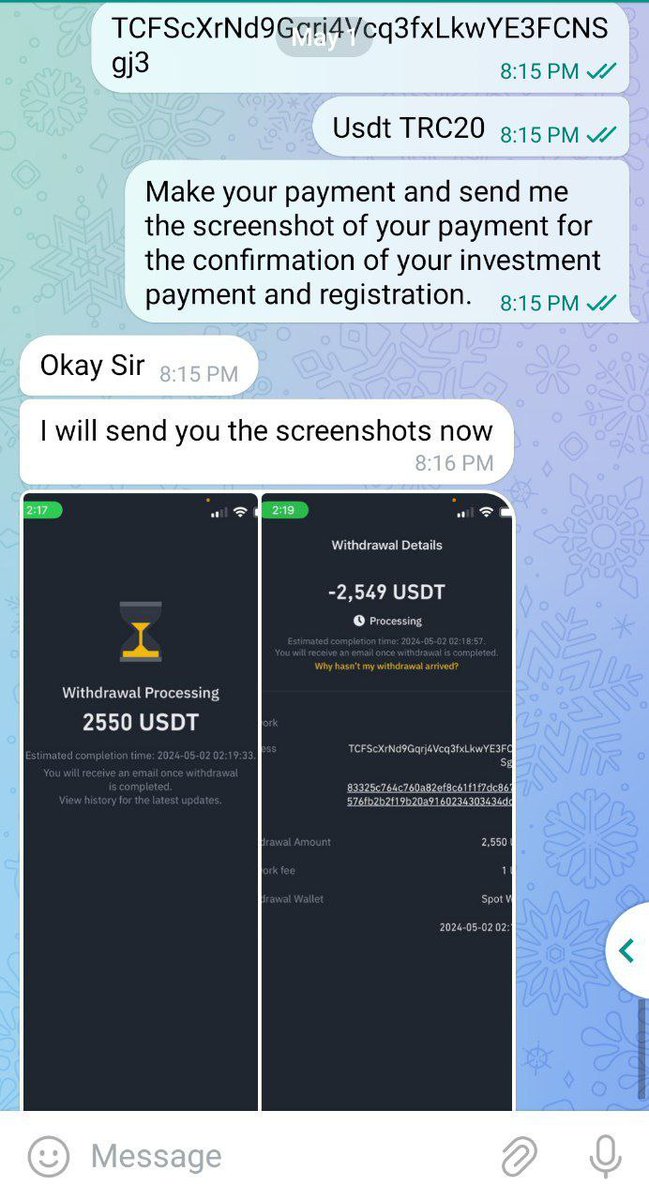 KEEP YOUR INVESTMENT COMING BUDDIES SEND YOUR DETAILS: NAME EMAIL ADDRESS COUNTRY OF RESIDENCE BTC OR USDT WALLET ADDRESS FOR RECEIVING RETURNS #INVEST AND #EARN  ✅✅