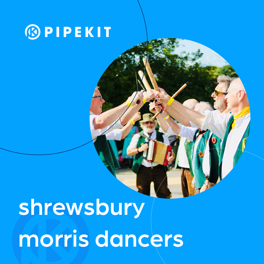 We are celebrating May Day with the @Shrewsmorris Dancers, @pipekit sponsors the Shrewsbury Morris Dancers for another year, our longest-running sponsorship! 🌼 The @Shrewsmorris dancers will be in Shrewsbury Square at midday on 4th May #pipekit #shrewsburymorrisdancers