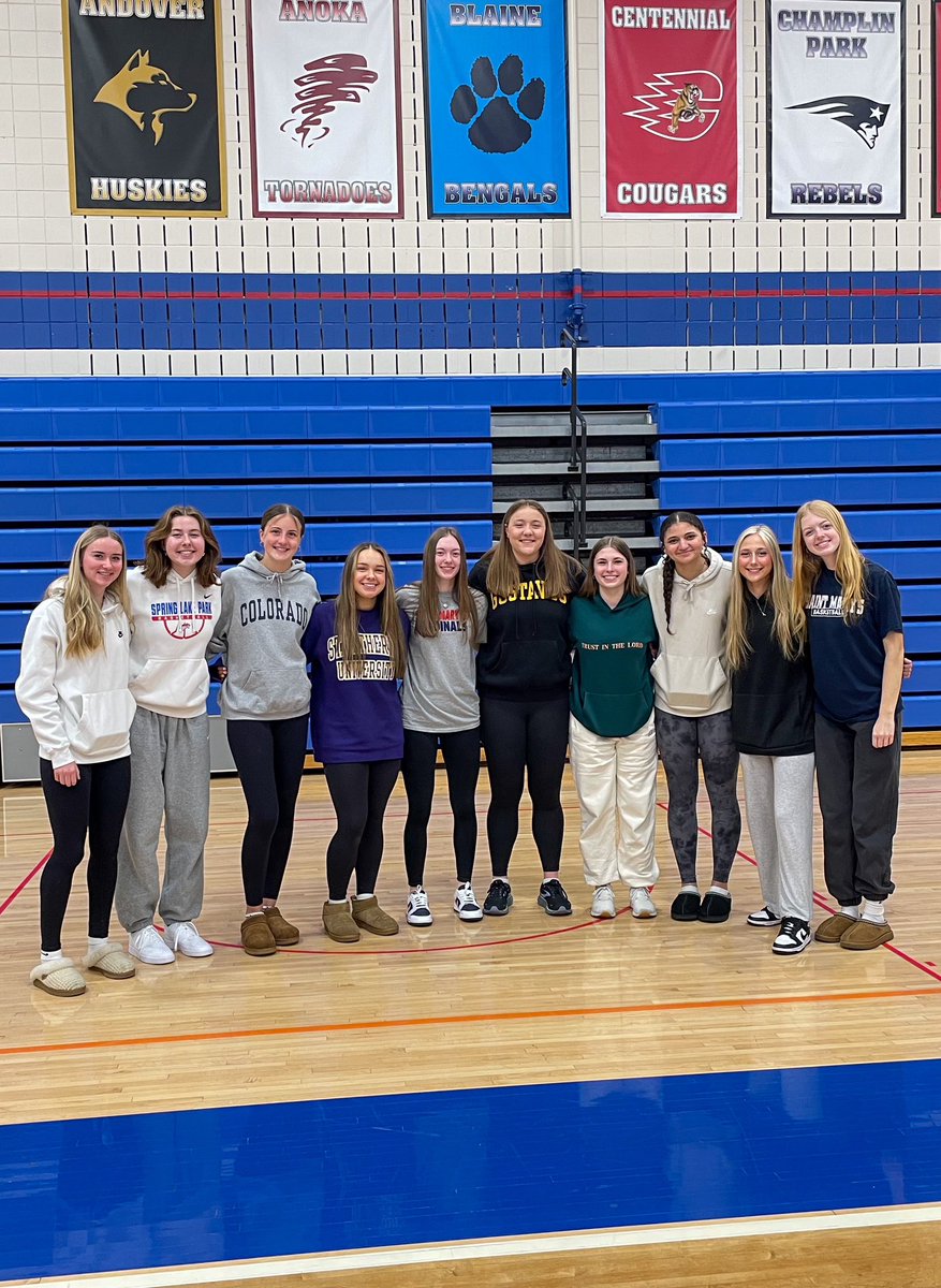 OFFICIALLY OFFICIAL✍️✍️✍️
We are so proud of our 3 seniors that signed to play collegiate level basketball today! The future is so bright!

Bella Sutch - Gustavus
Raya Cassidy - St. Kate’s University
Brianna Nusbaum - St. Mary’s University 

<a href="/SLPPantherAth/">SLP PantherAthletics</a> #pantherproud
