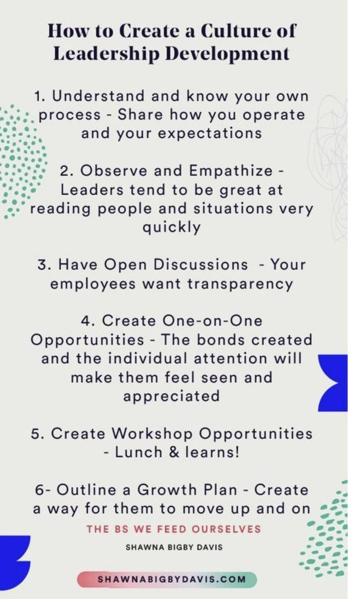 How to Create a Culture of Leadership Development

#Leader
#Leaders
#Leadership 
#Leadfromwithin
#LeadershipMatters