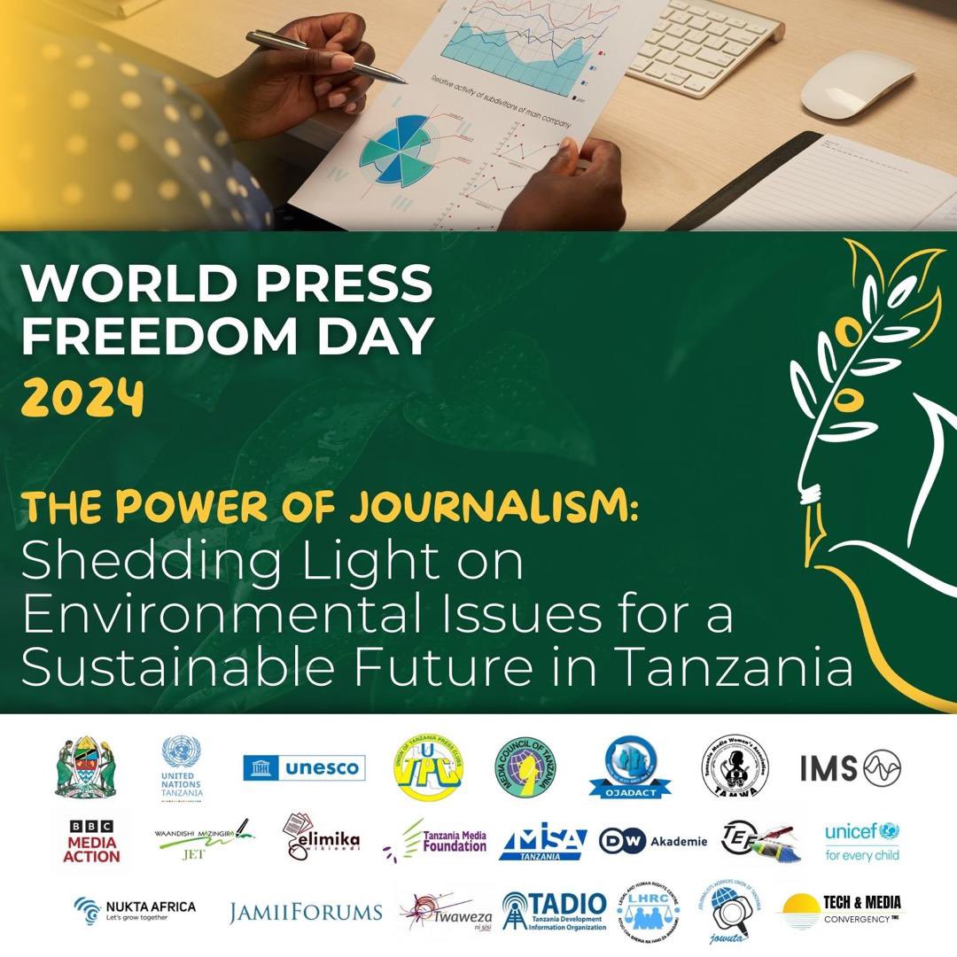 Join us in Dodoma from May 1st to 3rd as we celebrate World Press Freedom Day, and discuss the future of Tanzania on environmental issues through Journalism
 
#FreedomOfExpression #WPFD #WPFD2024 #Journalism #Journalists #SafetyOfJournalists #FreedomOfTheMedia #Environment
