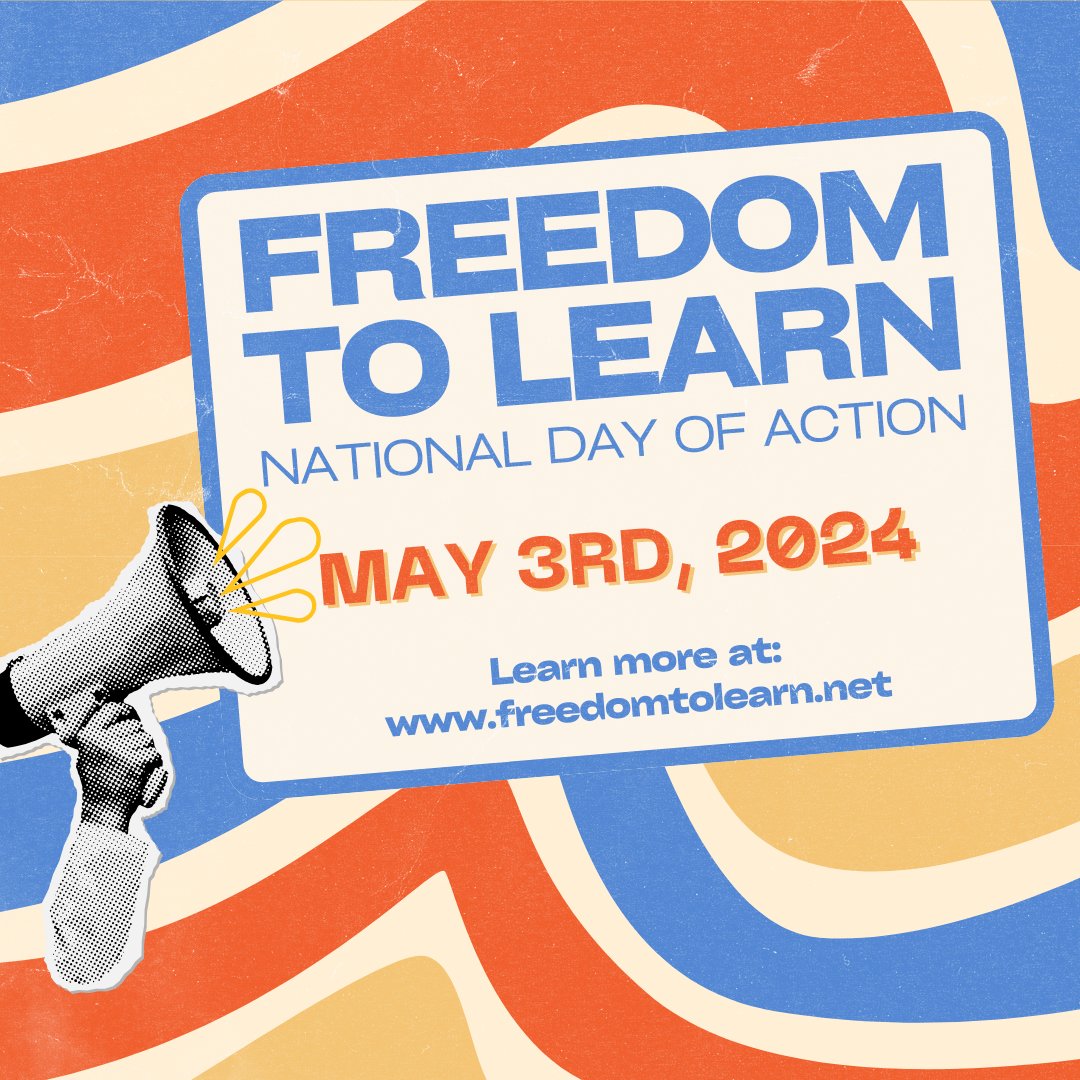 📣 Want to raise awareness about the unprecedented rise in book bans across the US? Host a banned book reading, teach-in, or meeting on the #FreedomToLearn National Day of Action on 5/3 & rally your community to #UniteAgainstBookBans. Info: freedomtolearn.net @AAPolicyForum