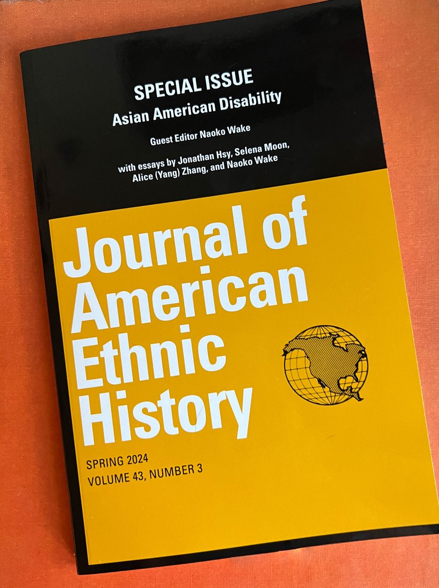 🚨Out now: a special @JournlAmEthHist issue on Asian American Disability (Vol. 43, Iss. 3)! Contributors include @JonathanHsy (@GWtweets), @SelenaMMoon, @RamosWorld (@uhoustonclass), @theirnameisjay (@UNB_DeptHistory), and more. cc: @IEHS1965 scholarlypublishingcollective.org/uip/jaeh/issue…