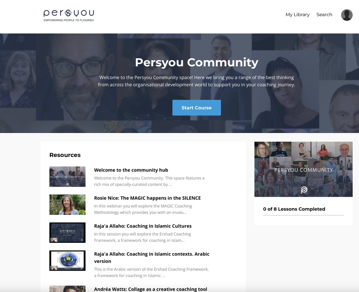 When you sign up for free access to Persyou Community on our unique hub, this is what you'll see.

Pick &amp; choose what you'd like to dive into &amp; discover associated resources too.

What's stopping you?

➡️ programmes.persyou.com/offers/oyGMyPEM

#CPD #organisationalchange #coaching
