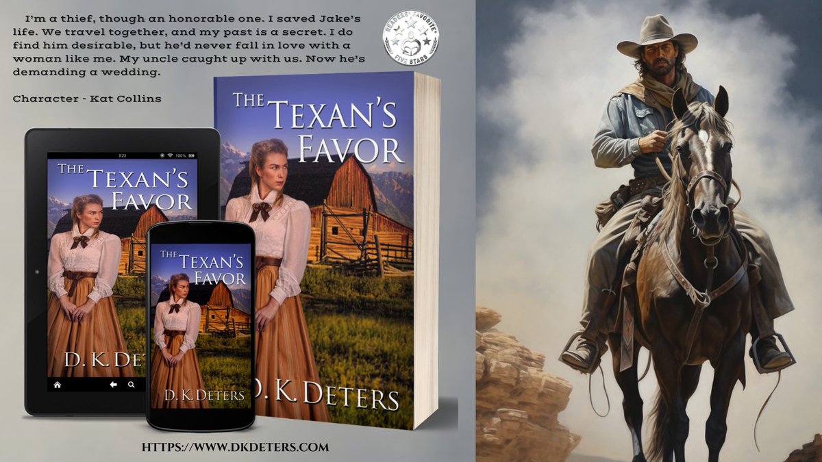 Love #westernromance? THE TEXAN'S FAVOR books2read.com/The-Texans-Fav… tinyurl.com/TTF-Amazon-US tinyurl.com/TTF-Amazon-AU tinyurl.com/TTF-Amazon-CA tinyurl.com/TTF-Amazon-UK #Pioneers #cowboys #lovestory #readingcommunity #nook #applebooks #GooglePlay #Amazon