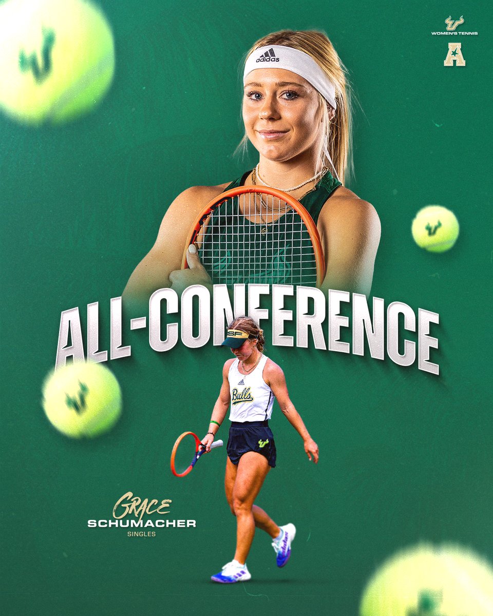 Congrats to Grace Schumacher on being named to the @American_Conf All-Conference Team for the fourth time in her career! #HornsUp 🤘