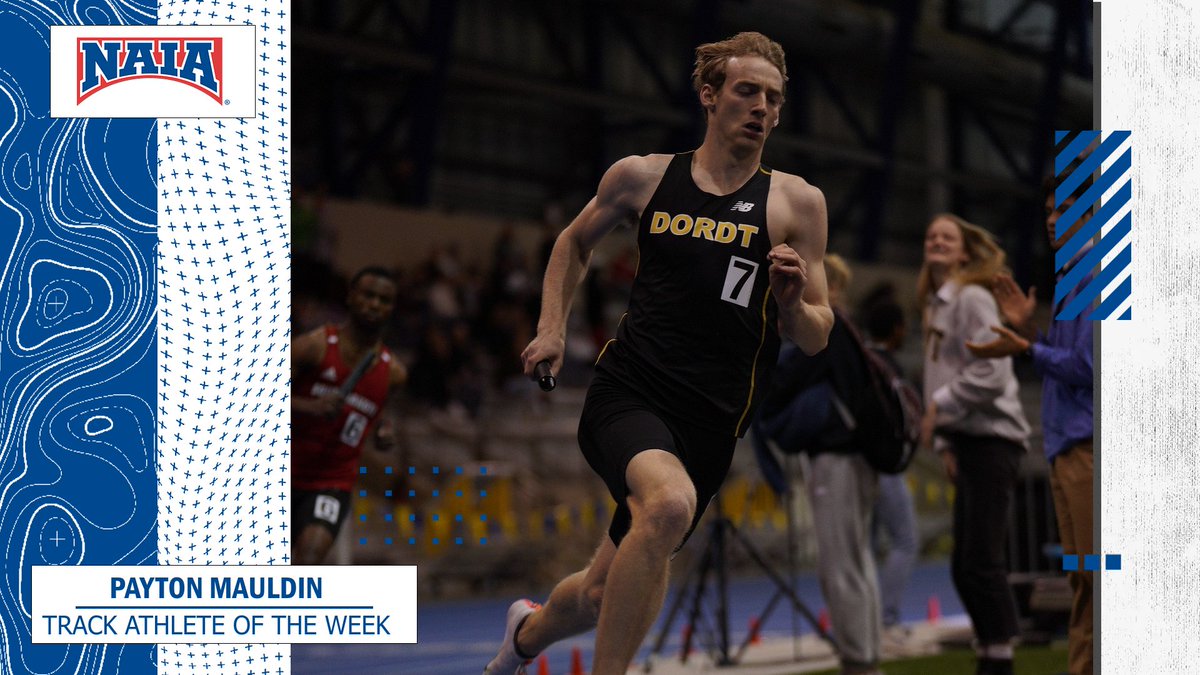 M🏃‍♂️
Payton Mauldin of @dordtdefenders set records on his way to the Men's Outdoor #NAIATrack Athlete of the Week honor!  

Read all about it --> bit.ly/4dnYrpk

#NAIAPOTW #collegetrack