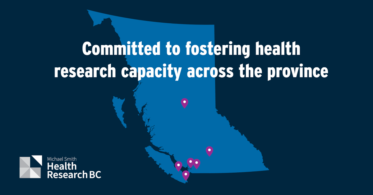 📍 We are committed to fostering health research capacity in all BC regions. Previous C2 & Reach awardees come from across the province including @VIUniversity, @UVic_CISUR, @ubcokanagan, @CDCofBC, @uvic, @Fraserhealth, @UNBC. Apply the 2024 competitions: bit.ly/43fMygT