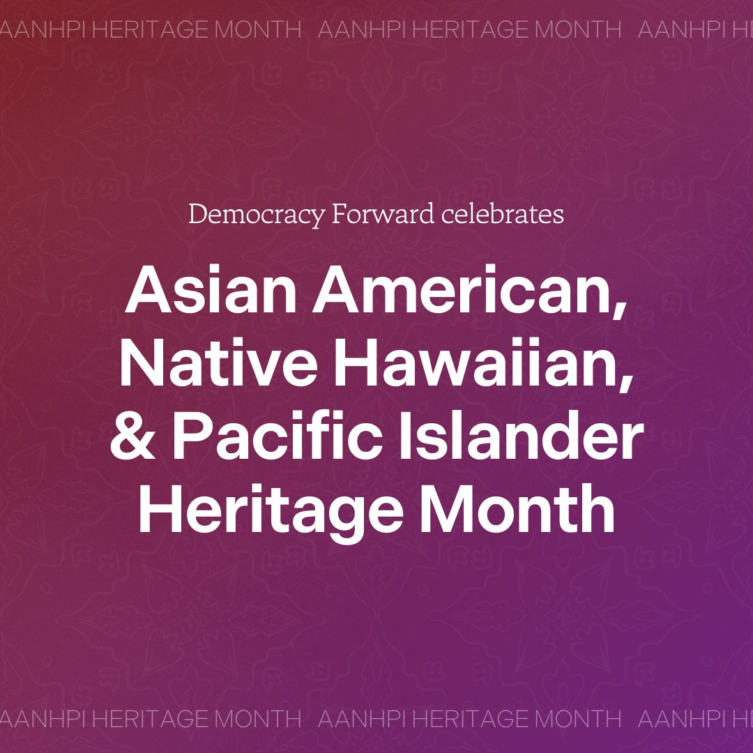 This #AANHPIHistoryMonth, we celebrate Asian American, Native Hawaiian, and Pacific Islander leaders who have made our democracy bolder and stronger — and whose vision and tenacity have enhanced the vitality of our society.