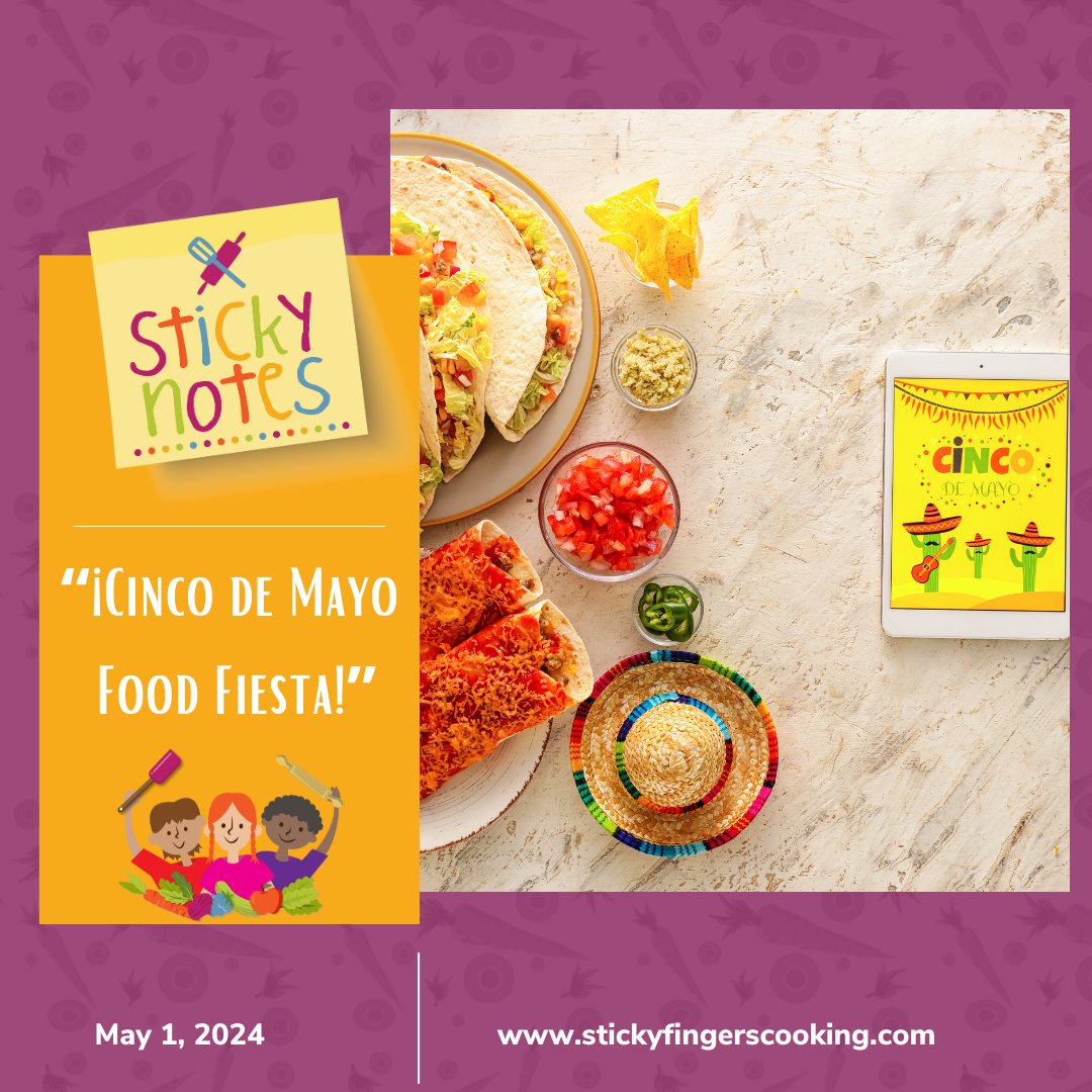 ¡Hola amigos!Cinco de Mayo is an opportunity to celebrate Mexican culture with music, language, and delicious food! We know how to get the party started! Learn more: stickyfingerscooking.com/pages/cinco-de… #CincodeMayo #May #May5th #Hispanic #MexicanFood #MexicanFoodRecipes #EasyRecipes #Blog