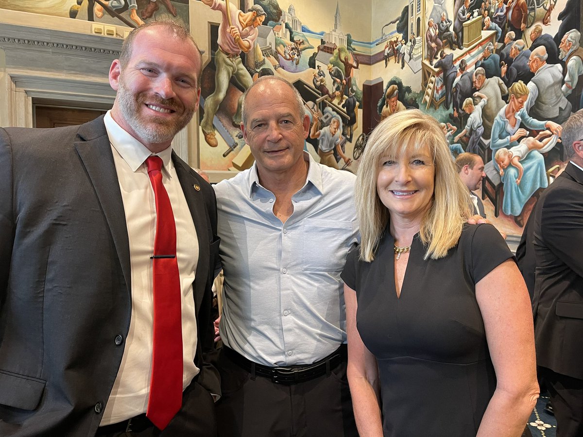 Rep. <a href="/KurtisGregory51/">Kurtis Gregory</a> his former coach Gary Pinkel ⬇️