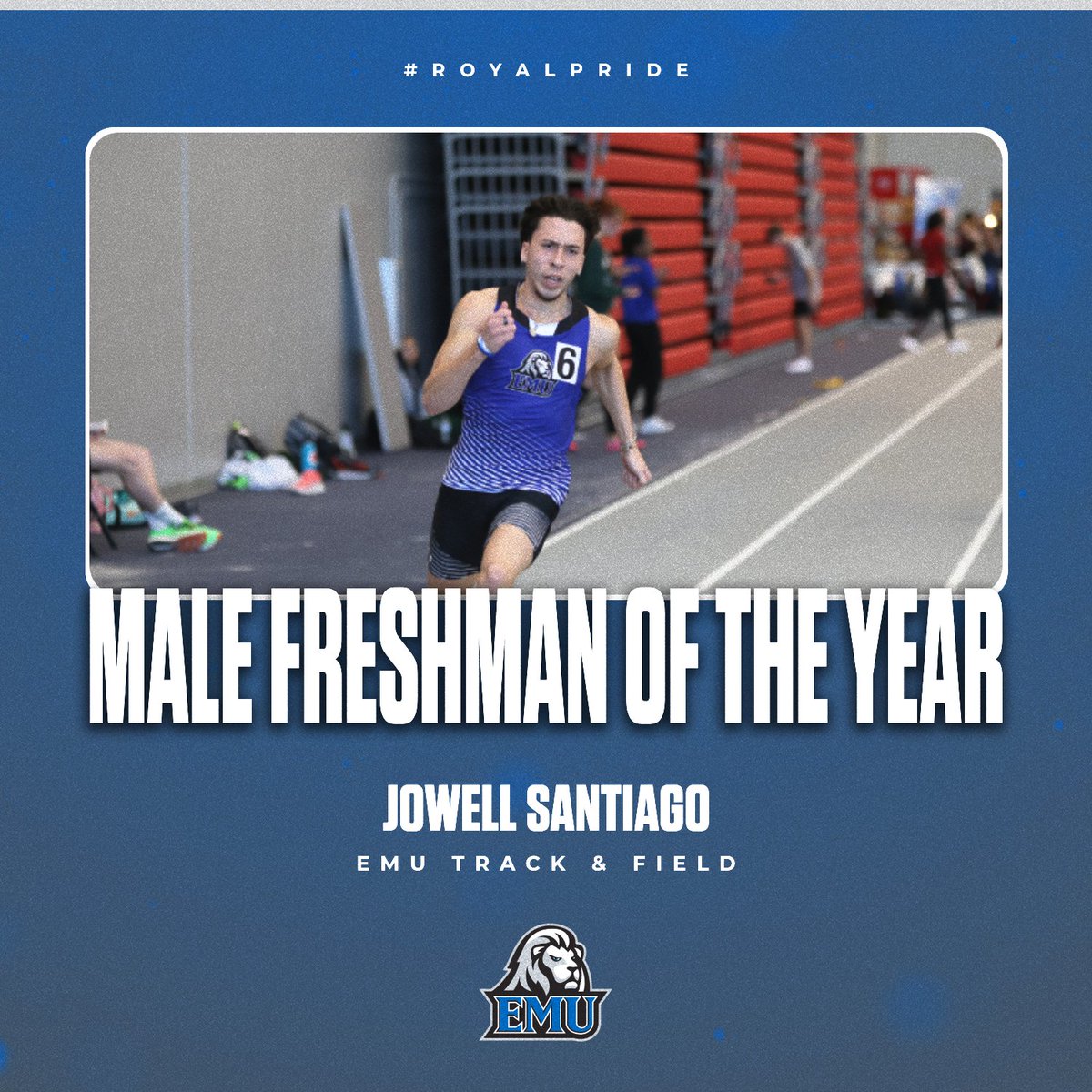 These two Royals made a great first impression! 𝐂𝐎𝐍𝐆𝐑𝐀𝐓𝐔𝐋𝐀𝐓𝐈𝐎𝐍𝐒 to Angel David and Jowell Gonzalez-Santiago of @EMU_XC_TF on earning 𝐅𝐫𝐞𝐬𝐡𝐦𝐚𝐧 𝐀𝐭𝐡𝐥𝐞𝐭𝐞 𝐨𝐟 𝐭𝐡𝐞 𝐘𝐞𝐚𝐫! 👏 📰tinyurl.com/4yv6mefc #RoyalPride | #CompeteTogether