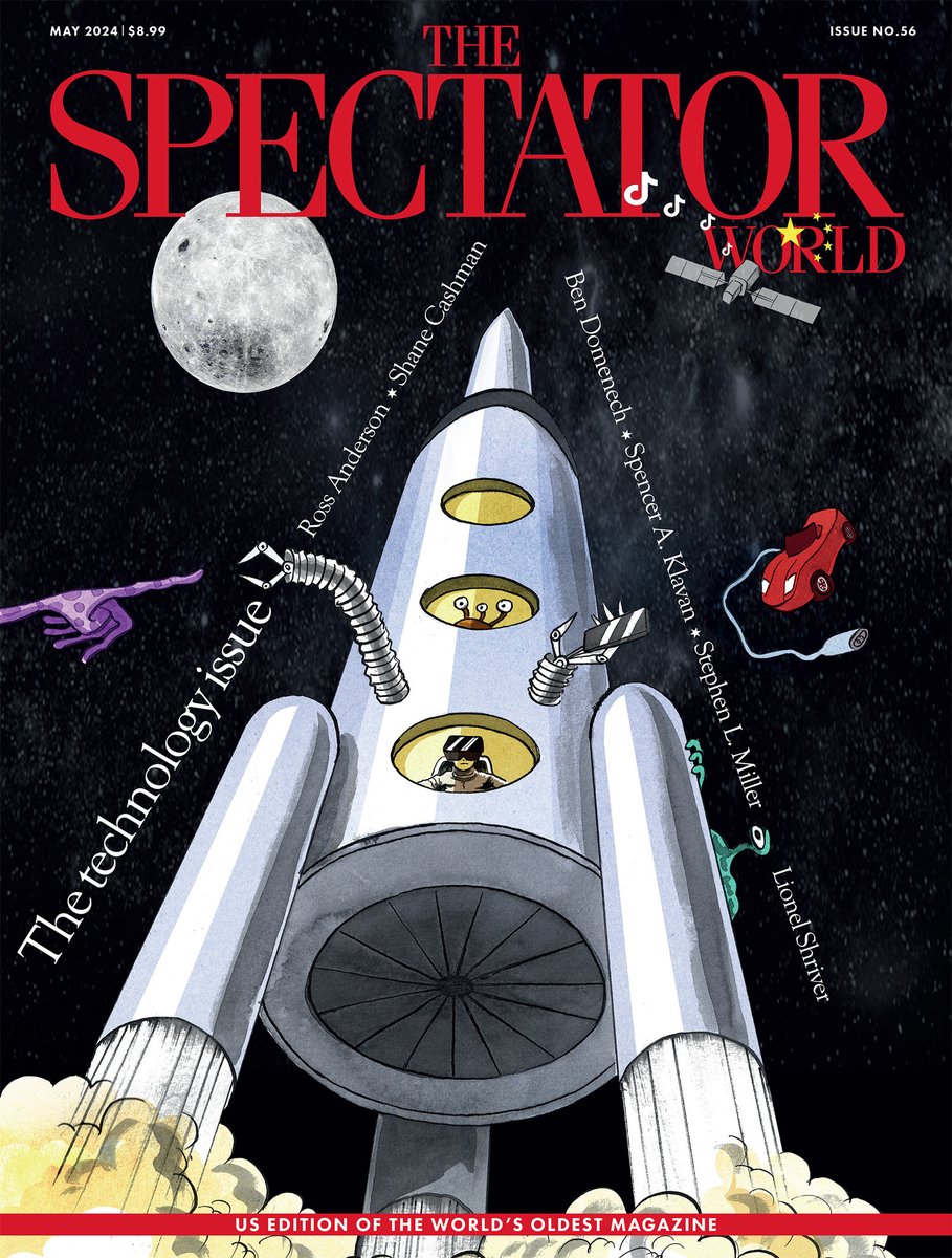 Is the West ready to face the challenges of advancing technology? Out now: the May 2024 World edition of @TheSpectator. With @bdomenech, @BridgetPhetasy, @ShaneCashman, @SpencerKlavan, @redsteeze, @trussliz and more. Subscribe: thespectator.com/subscribe