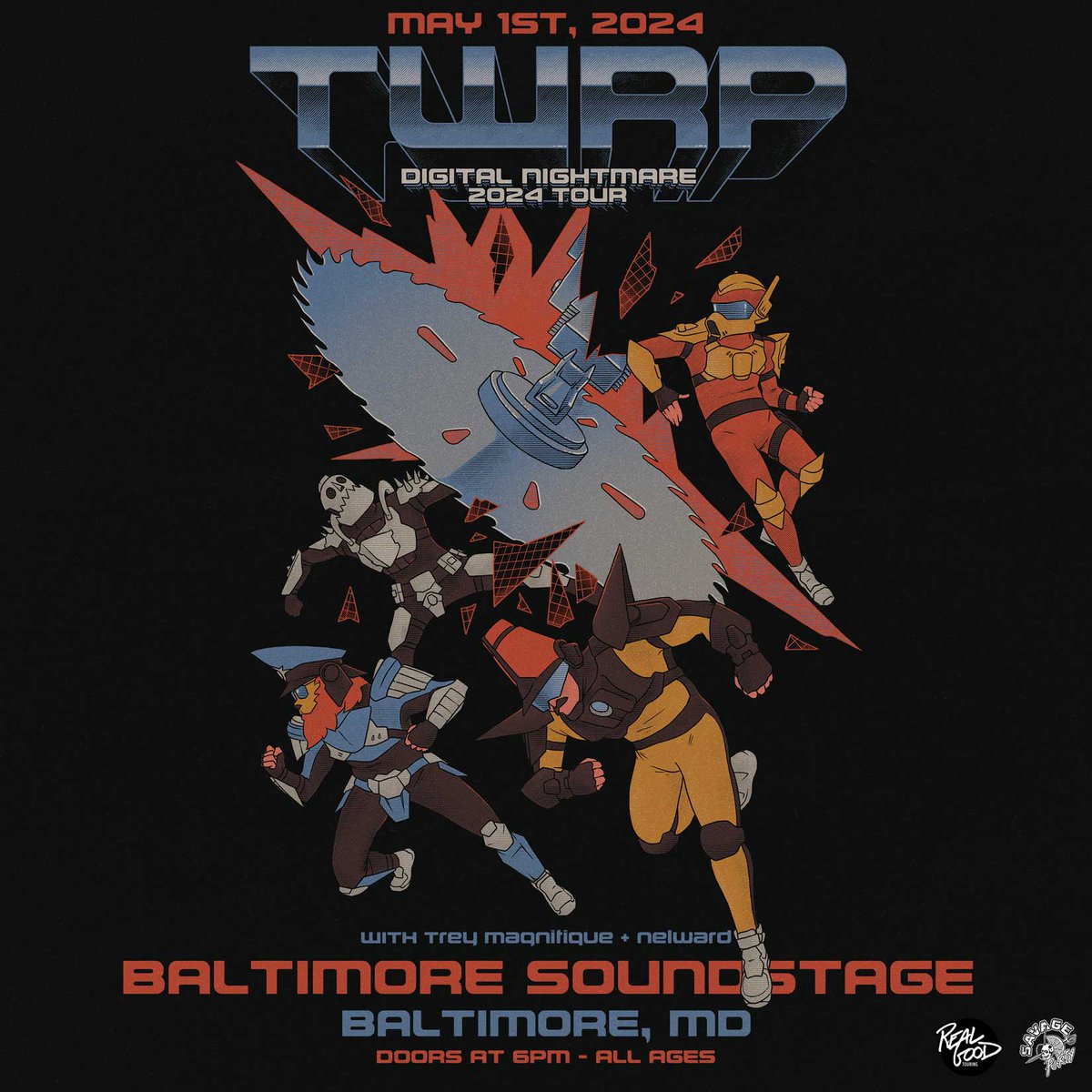 TONIGHT! @TWRPband with special guests Trey Magnifique + @nelward64! Tickets available at the door. 7:00 PM Nelward 7:45 PM Trey Magnifique 8:45 PM TWRP