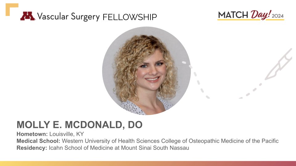 Congrats & welcome to our new #UMNSurgery Vascular Surgery Program @UMNVascularSurg fellow! Here's to a future filled with groundbreaking achievements in the Department of Surgery! #MatchDay2024 Read the full announcement - z.umn.edu/9imc