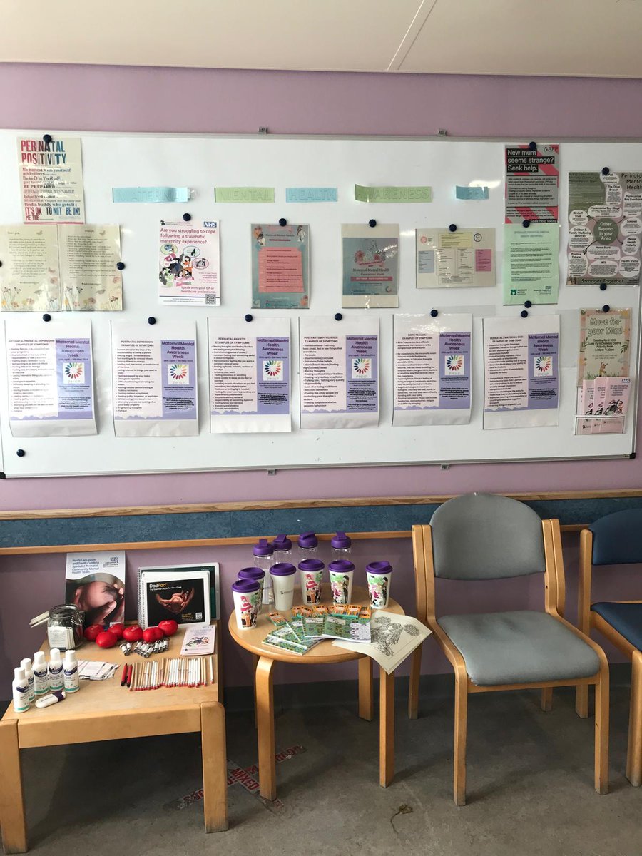 Thank you so much to our Specialist Mental Health midwives at @UHMBT & @BlackpoolHosp and all our Family Hubs across our patch for displaying our posters! We are displaying them not only this week, but going forward, to promote how we can all support #perinatalmentalhealth 💜