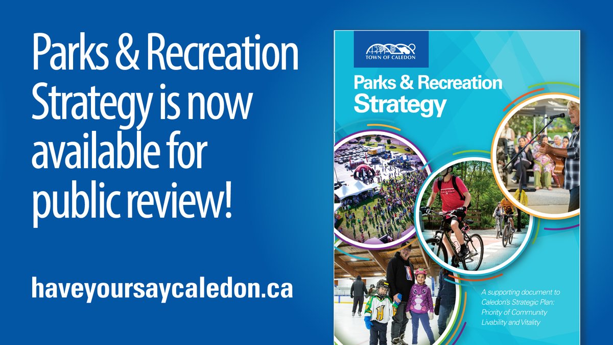 The Parks and Recreation Strategy will guide our parks and recreation programs and services over the next 10 years. Let us know your thoughts about the strategy – did we get it right? Review our draft strategy and take our short survey: ow.ly/FLVR50RsAAp