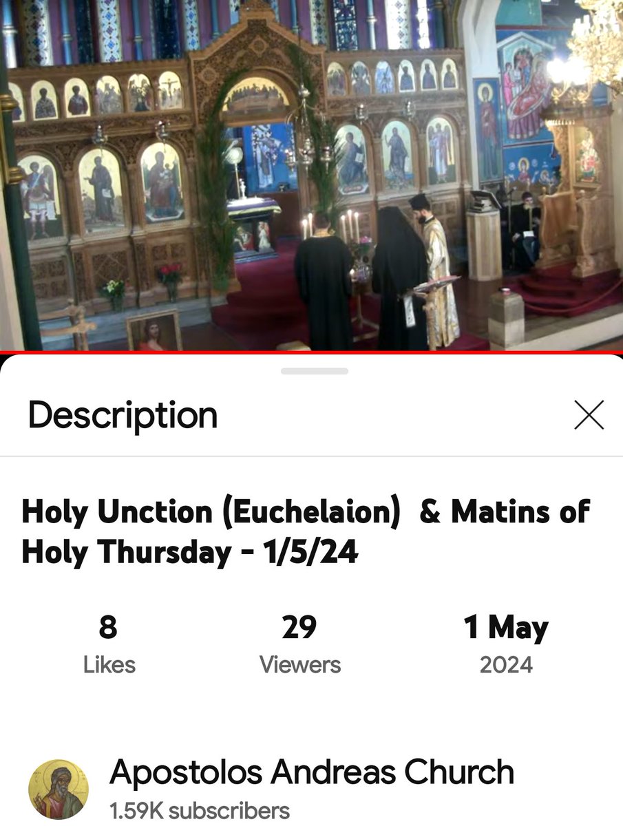 #holyweek #holywednesday #wednesday #holy #divinelove #holyunction #liturgy #holywesnesday #holy #Wednesday #presanctifiedliturgy #HolySpirit #father #son #HolySpirit #worship #worshipmusic #inspiration #Awe #beauty #God #Thursday #matins youtube.com/live/AvjrBgIZJ…