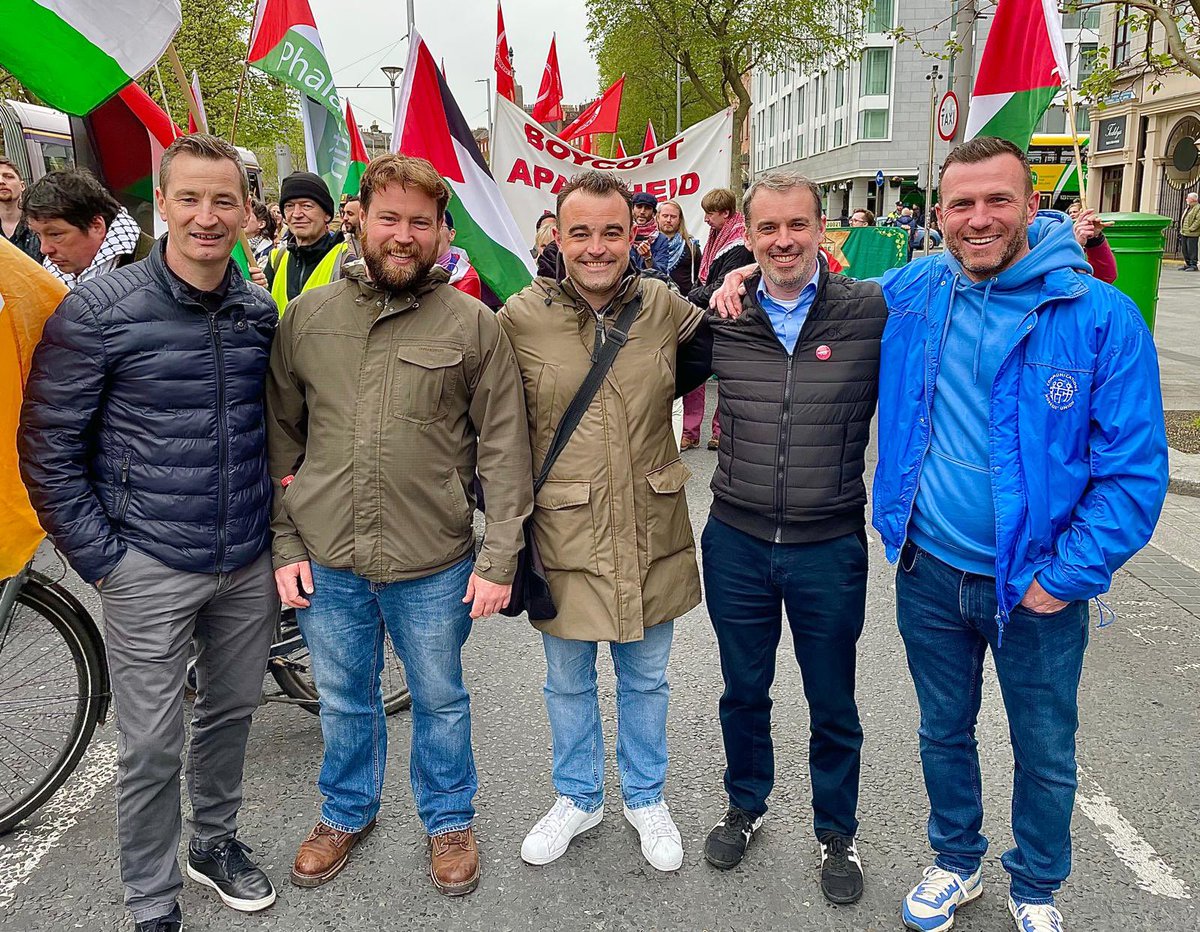 Members of CWU Ireland at the May Day Rally! #MayDay #RespectAtWork #BetterInATradeUnion #organise #recognise #cwuireland