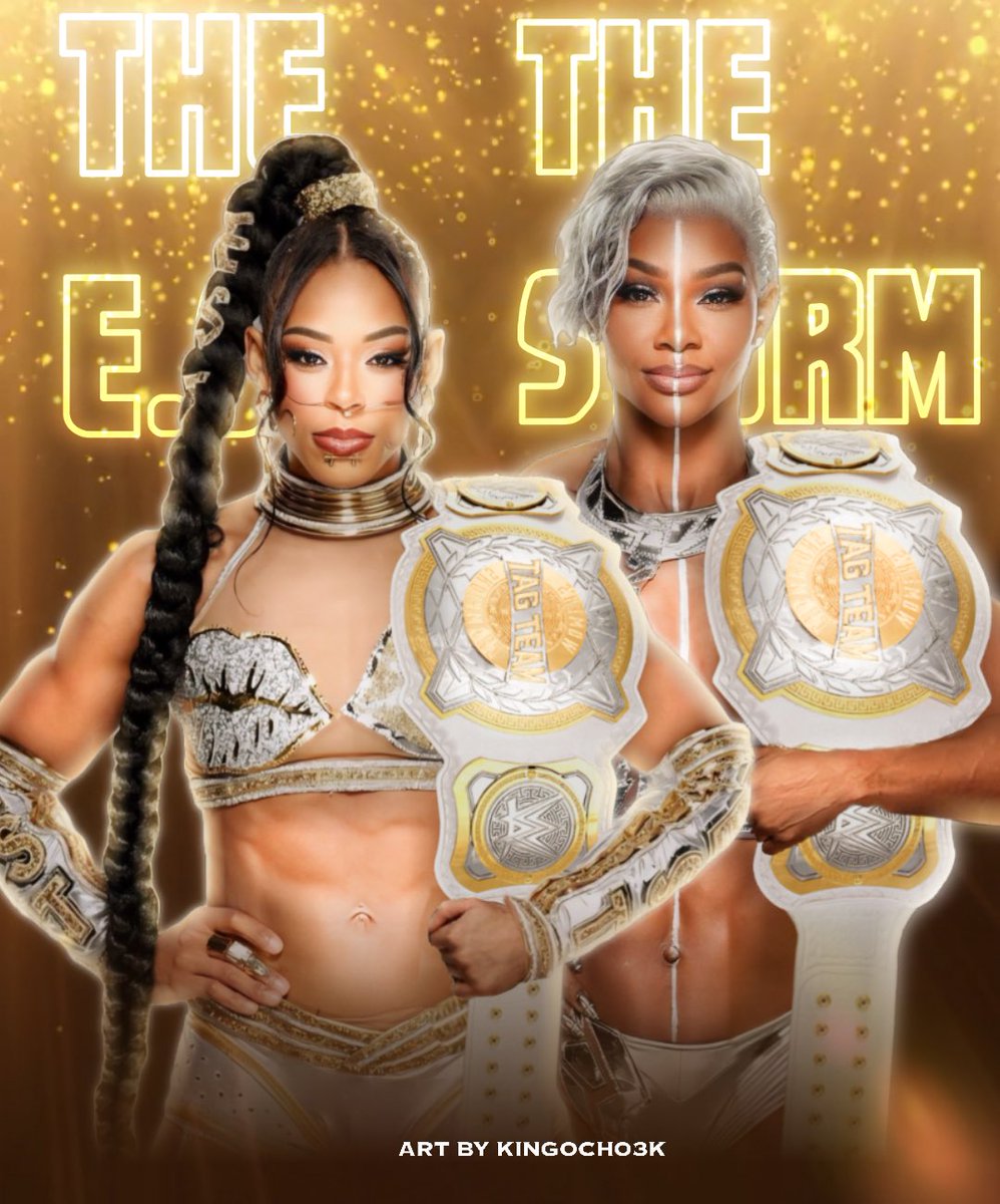 We’re looking at our next Women’s Tag Team Champions. @BiancaBelairWWE @Jade_Cargill #WWE #fanart