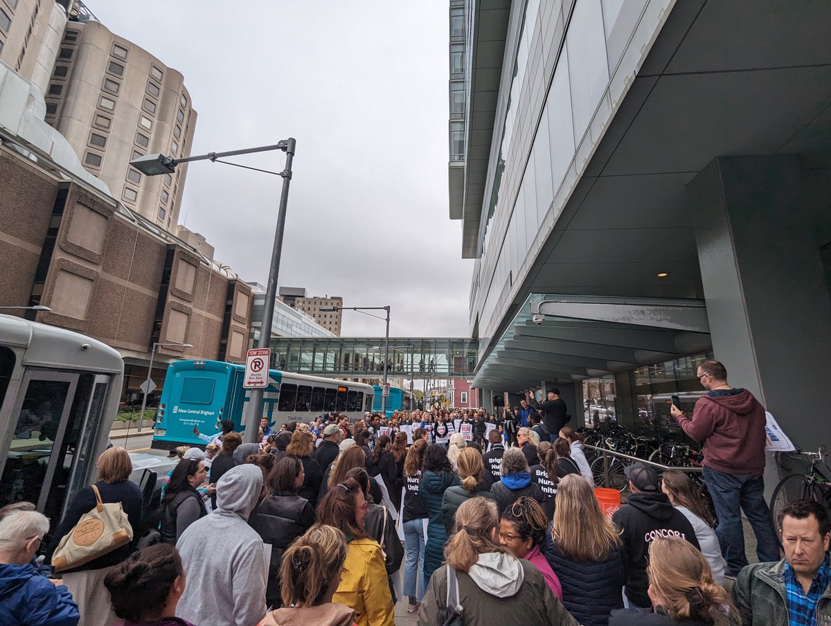 It was my honor to spend May Day with the BWH @MassNurses at their informational picket about ongoing challenges the members there (including my mom) are facing in negotiating a safe and fair contract. The right to assemble and protest are foundational to American life.