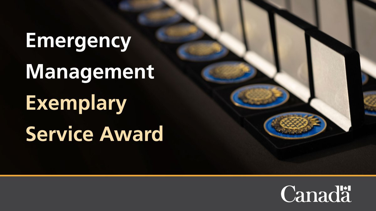 Do you work with an incredible #EM or #SAR colleague, who tirelessly works to protect Canadians and their community? Nominate them for an #EMESA now through August 1st! For more info: publicsafety.gc.ca/cnt/mrgnc-mngm…